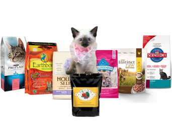 Cat Food Page with Product Images