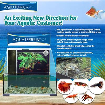 penn plax aquaterrium graphic with turtle