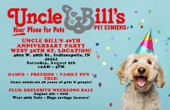 uncle bill's pet centers 40th anniversary celebration events