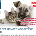 community MAY IS PET CANCER AWARENESS MONTH
