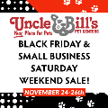 uncle bills black friday small business saturday postcard front