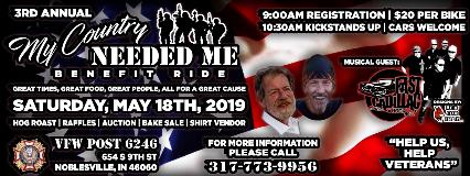 VFW Noblesville My Country Needed Me Ride 2019